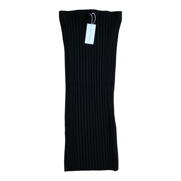 Cotton Citizen Black Ribbed Cut Out Midi Skirt XS - Picture 2 of 5
